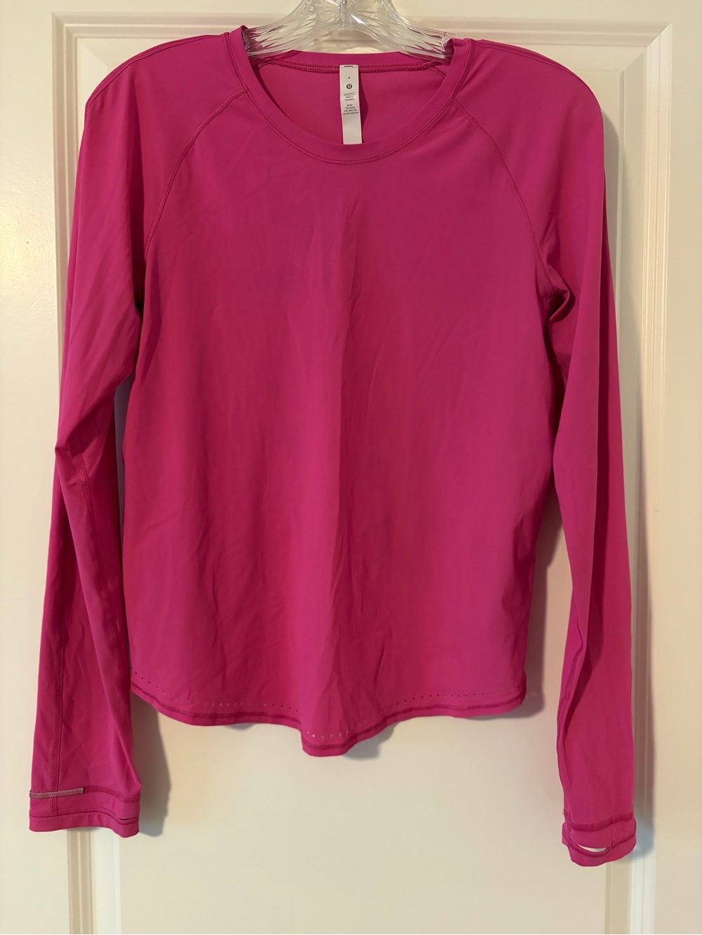 Lululemon Bright Pink Long-Sleeve Top